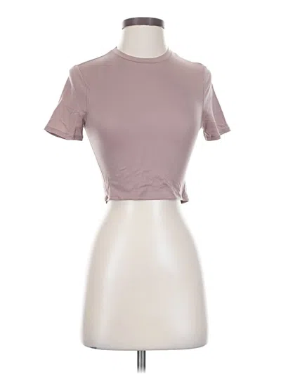 Pre-owned Lululemon Athletica Short Sleeve Turtleneck In Pink