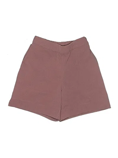 Pre-owned Lululemon Athletica Shorts In Burgundy