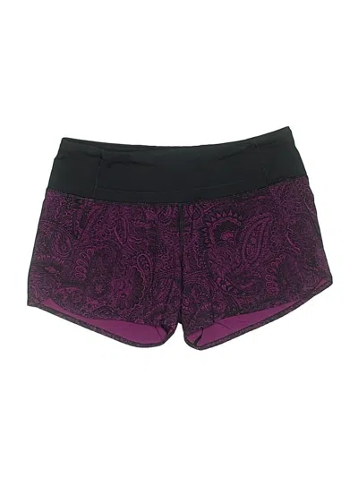 Pre-owned Lululemon Athletica Shorts In Purple