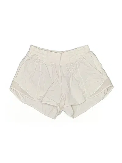 Pre-owned Lululemon Athletica Shorts In White