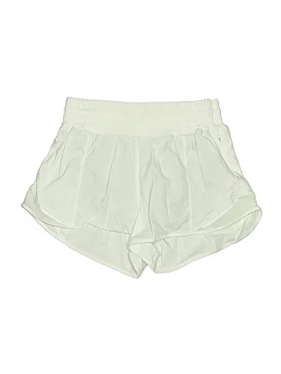 Pre-owned Lululemon Athletica Shorts In White