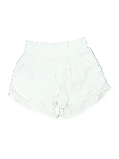 Pre-owned Lululemon Athletica Shorts In White
