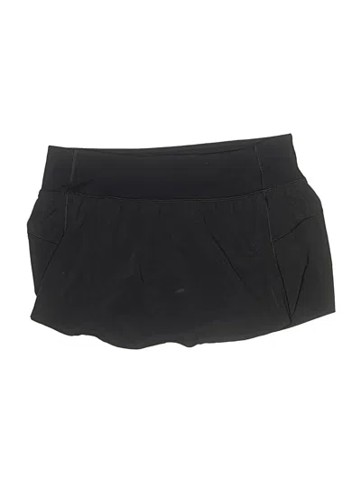 Pre-owned Lululemon Athletica Skort In Black