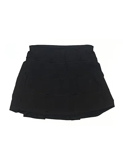 Pre-owned Lululemon Athletica Skort In Black