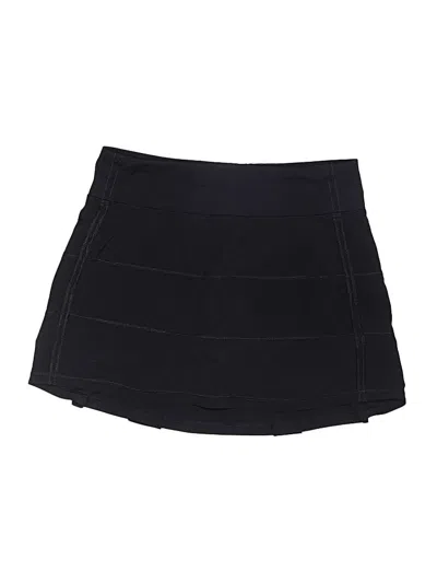 Pre-owned Lululemon Athletica Skort In Black