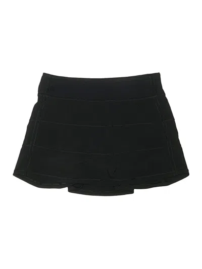 Pre-owned Lululemon Athletica Skort In Black