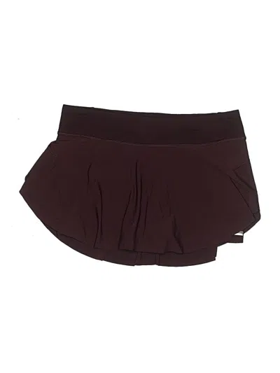Pre-owned Lululemon Athletica Skort In Burgundy