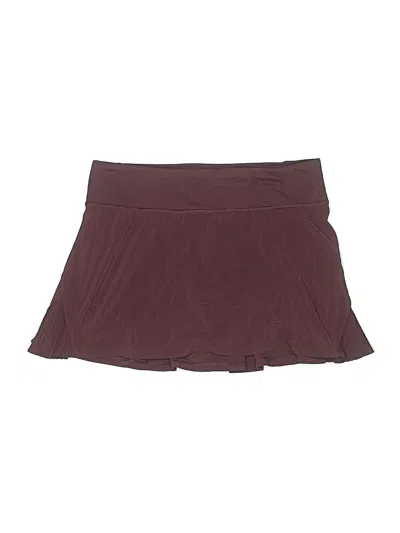 Pre-owned Lululemon Athletica Skort In Burgundy