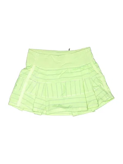 Pre-owned Lululemon Athletica Skort In Green