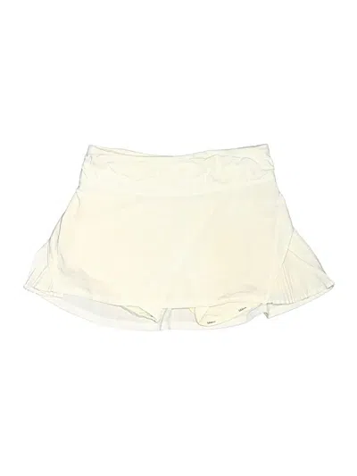 Pre-owned Lululemon Athletica Skort In Ivory