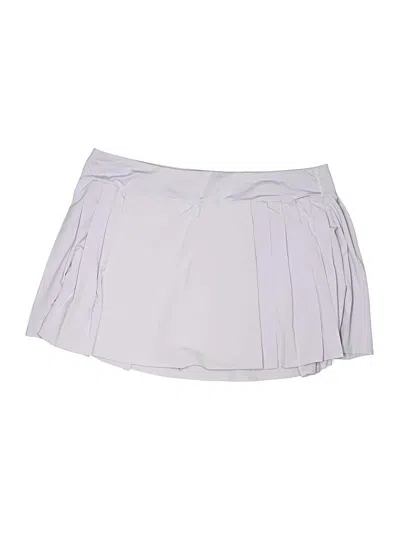 Pre-owned Lululemon Athletica Skort In Silver