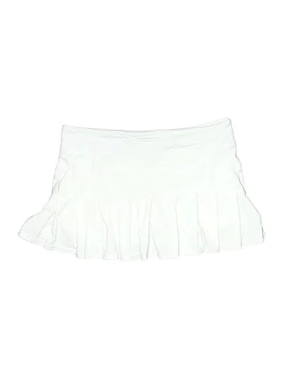 Pre-owned Lululemon Athletica Skort In White