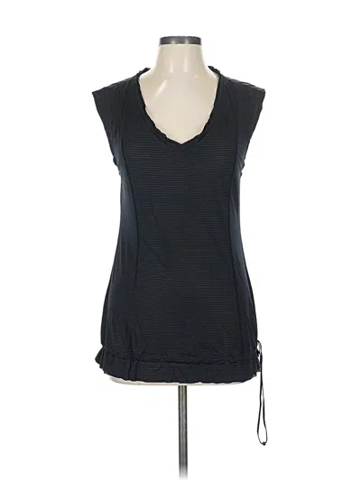 Pre-owned Lululemon Athletica Sleeveless T-shirt In Black