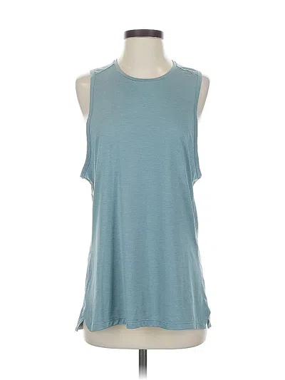 Pre-owned Lululemon Athletica Sleeveless T-shirt In Blue