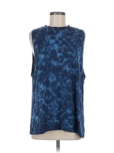 Pre-owned Lululemon Athletica Sleeveless T-shirt In Blue