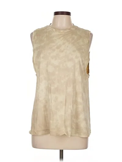 Pre-owned Lululemon Athletica Sleeveless T-shirt In Brown