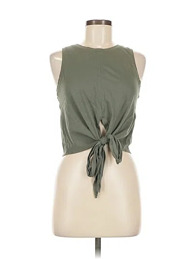 Pre-owned Lululemon Athletica Sleeveless T-shirt In Green