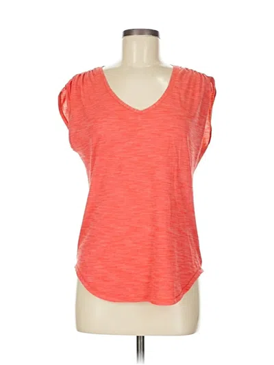 Pre-owned Lululemon Athletica Sleeveless T-shirt In Orange