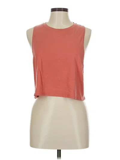 Pre-owned Lululemon Athletica Sleeveless T-shirt In Orange