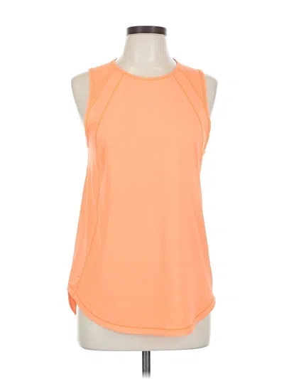 Pre-owned Lululemon Athletica Sleeveless T-shirt In Orange