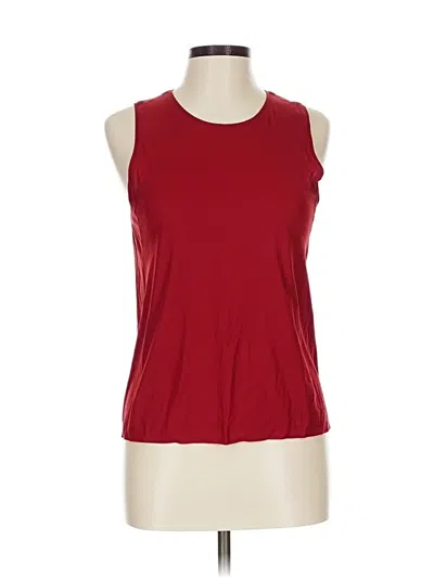 Pre-owned Lululemon Athletica Sleeveless T-shirt In Red