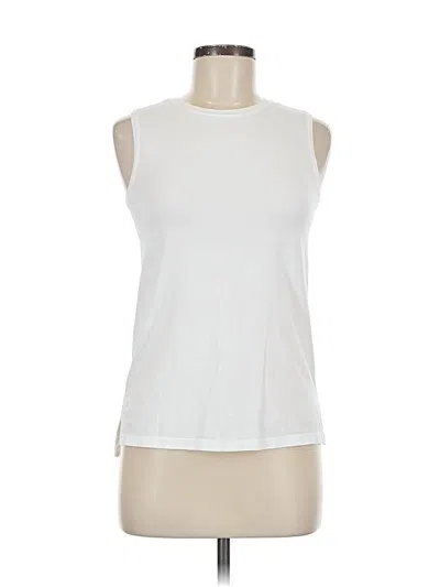 Pre-owned Lululemon Athletica Sleeveless T-shirt In White