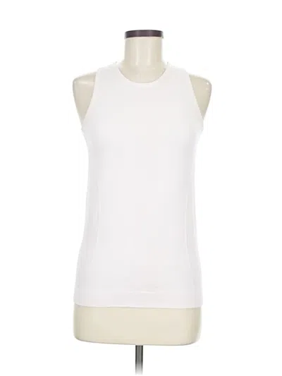 Pre-owned Lululemon Athletica Sleeveless T-shirt In White