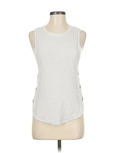 Pre-owned Lululemon Athletica Sleeveless T-shirt In White