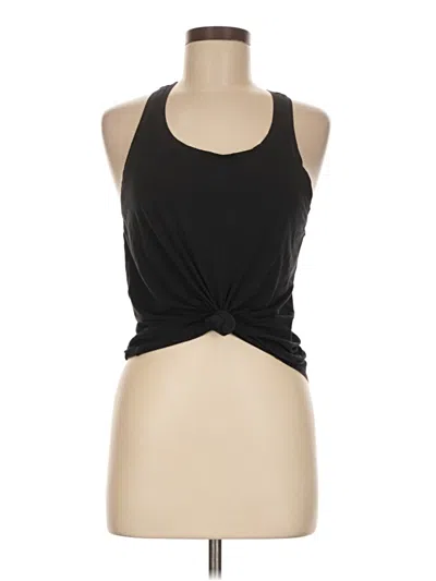 Pre-owned Lululemon Athletica Sleeveless Top Black Halter Neckline Tops