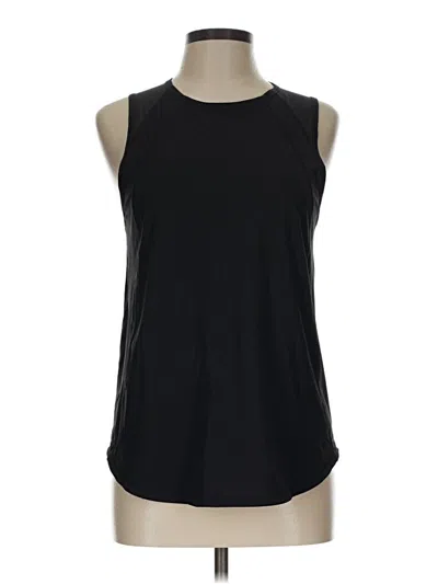 Pre-owned Lululemon Athletica Sleeveless Top Black Halter Neckline Tops