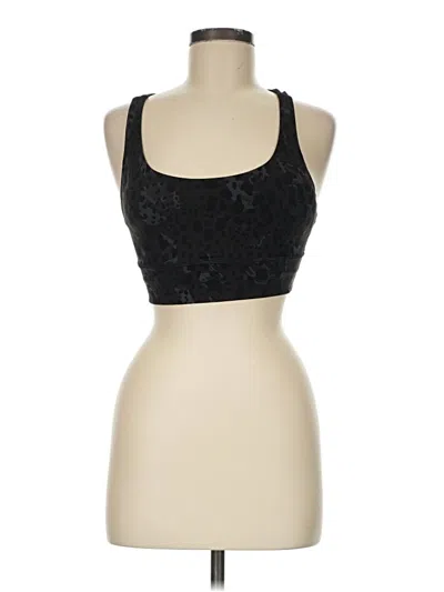 Pre-owned Lululemon Athletica Sleeveless Top Black Sweetheart Neckline Tops