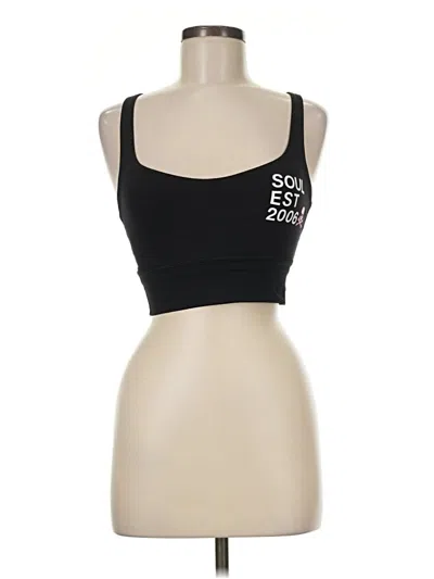 Pre-owned Lululemon Athletica Sleeveless Top Black Sweetheart Neckline Tops