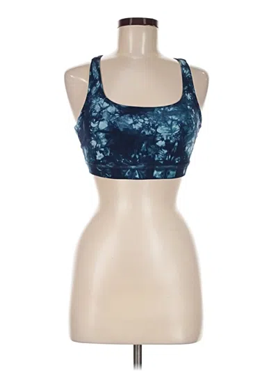 Pre-owned Lululemon Athletica Sleeveless Top Blue Halter Neckline Tops