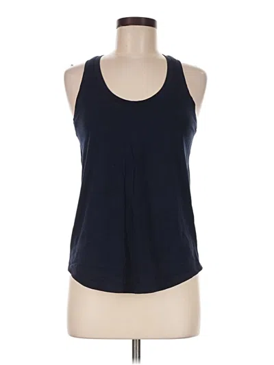 Pre-owned Lululemon Athletica Sleeveless Top Blue Halter Neckline Tops