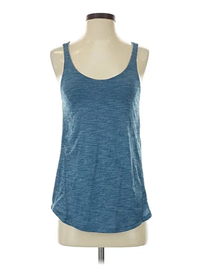 Pre-owned Lululemon Athletica Sleeveless Top Blue Scoop Neck Tops