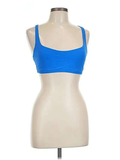 Pre-owned Lululemon Athletica Sleeveless Top Blue Sweetheart Neckline Tops