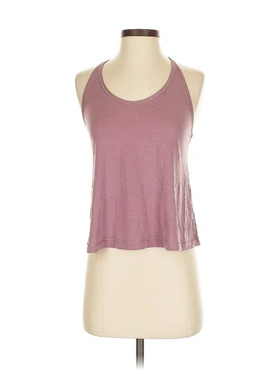 Pre-owned Lululemon Athletica Sleeveless Top Burgundy Halter Neckline Tops