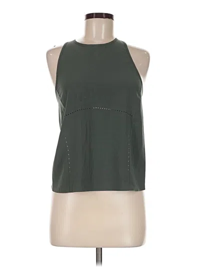 Pre-owned Lululemon Athletica Sleeveless Top Green Halter Neckline Tops