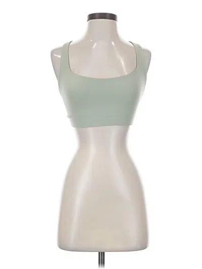 Pre-owned Lululemon Athletica Sleeveless Top Green Halter Neckline Tops