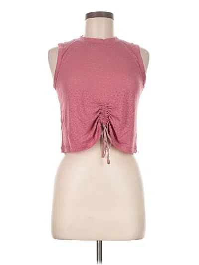Pre-owned Lululemon Athletica Sleeveless Top Pink Halter Neckline Tops