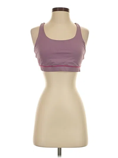 Pre-owned Lululemon Athletica Sleeveless Top Purple Halter Neckline Tops