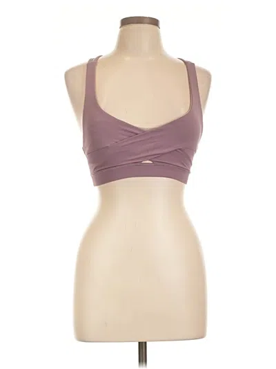 Pre-owned Lululemon Athletica Sleeveless Top Purple Halter Neckline Tops