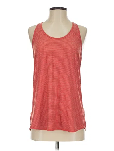 Pre-owned Lululemon Athletica Sleeveless Top Red Halter Neckline Tops