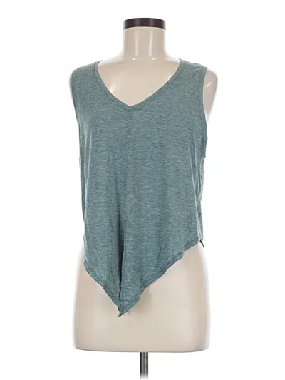 Pre-owned Lululemon Athletica Sleeveless Top Teal V-neck Tops