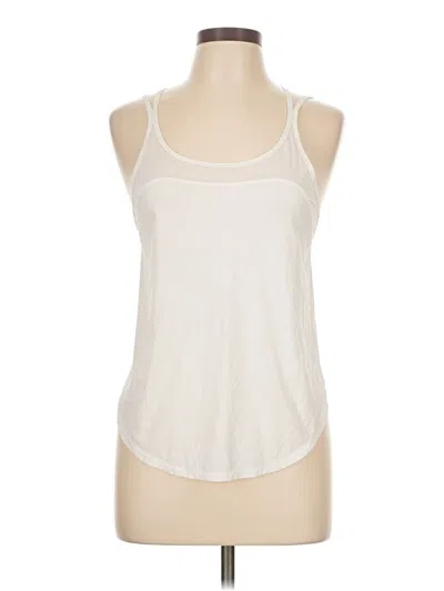 Pre-owned Lululemon Athletica Sleeveless Top White Halter Neckline Tops