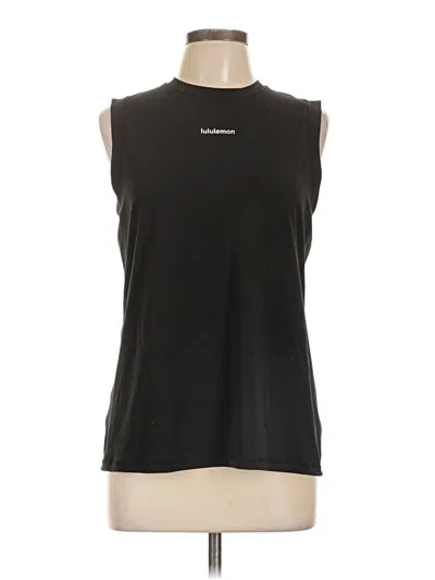 Pre-owned Lululemon Athletica Sleeveless T-shirt In Black