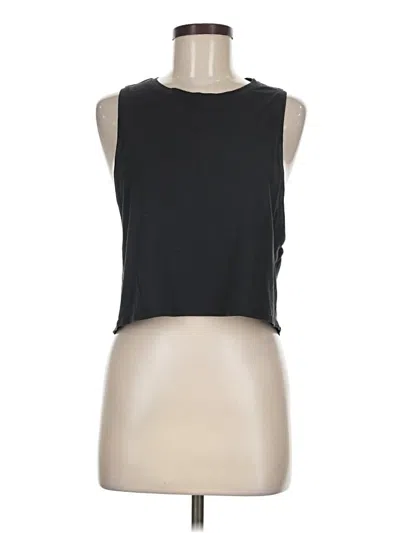 Pre-owned Lululemon Athletica Sleeveless T-shirt In Black