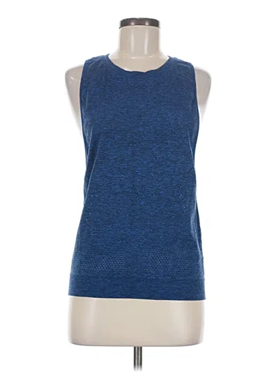Pre-owned Lululemon Athletica Sleeveless T-shirt In Blue