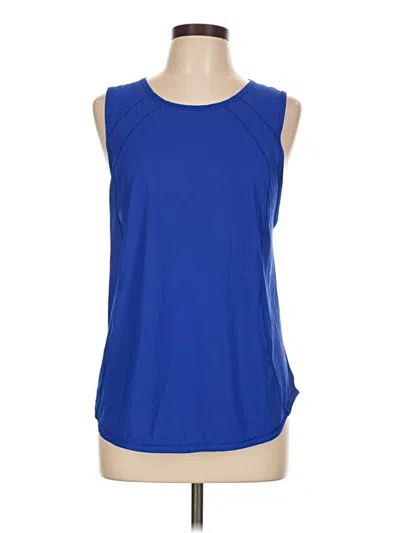 Pre-owned Lululemon Athletica Sleeveless T-shirt In Blue