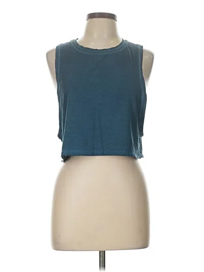 Pre-owned Lululemon Athletica Sleeveless T-shirt In Blue